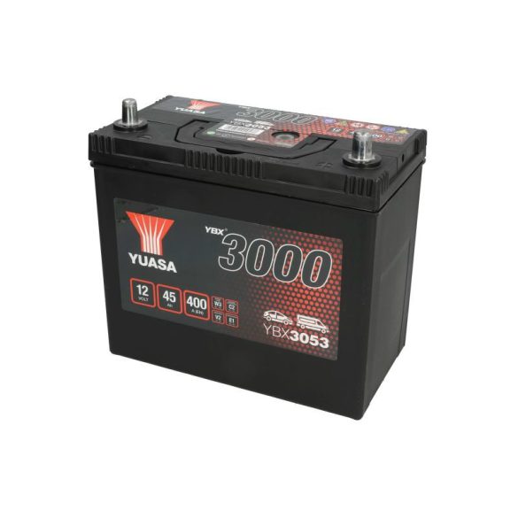Yuasa akkumulátor 12V 45AH 400A vékony sarus
