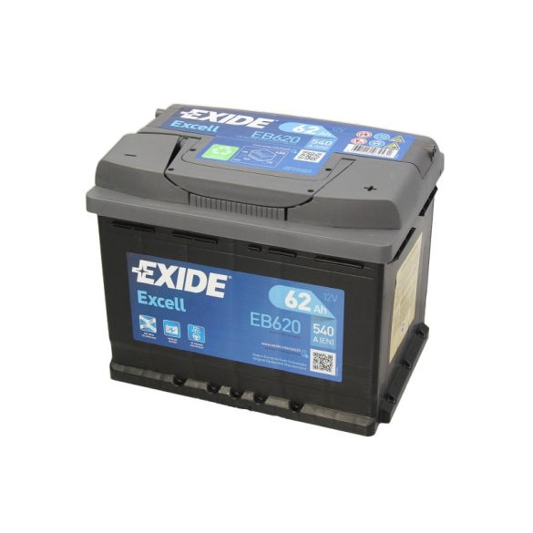 Akkumulátor 62AH 540A  EXIDE