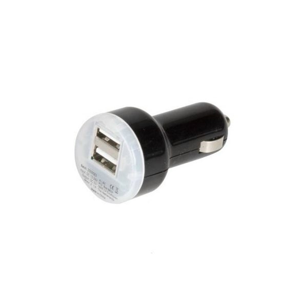 Szivargyújtó elosztó 2-es USB 12/24V