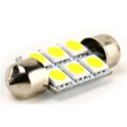 Izzó SMD 24V soffita 6LED 39mm fehér