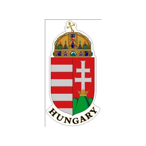 Matrica nagy magyar címeres 47*24cm