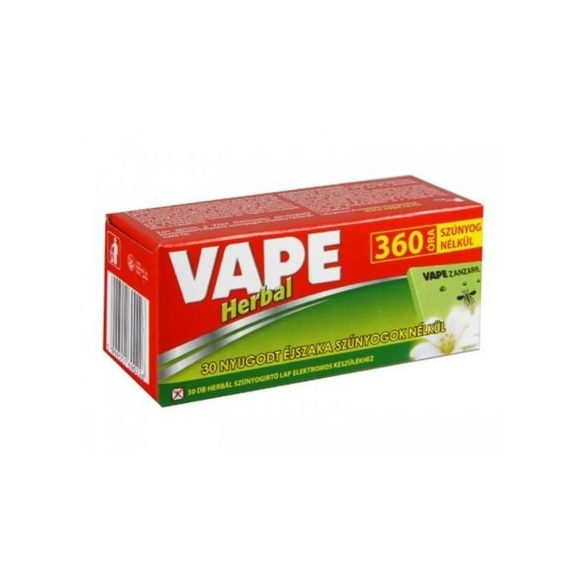 Szúnyogriasztó betét Vape Herbal 30db