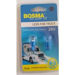 Izzó led 24V T10 1*led kék 1db