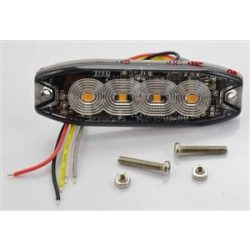 Sárga villogólámpa 4led 12/24V 3funk.