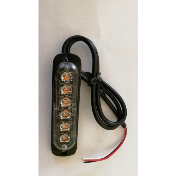 Sárga villogólámpa 4led 12/24V 3funk.