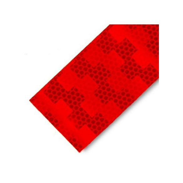 Fényvisszaverő csík 5cm piros