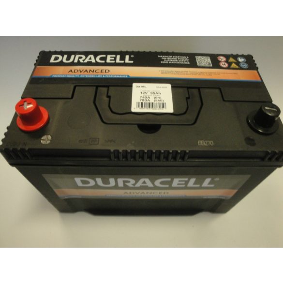 Akkumulátor 95ah 740A B+ magas Duracell