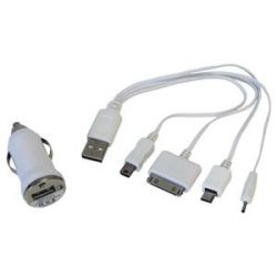   Szivargyújtó elosztó 1-es USB 12/24V (apple, mini usb, stb)