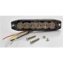 Sárga villogólámpa 6led 12/24V 18 funk.