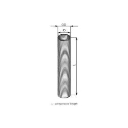 Kipufogócső flexibilis 115mm 1m