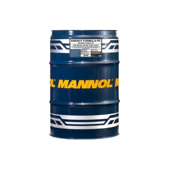 Mannol motorolaj Energy Formula PD 5W40 60liter
